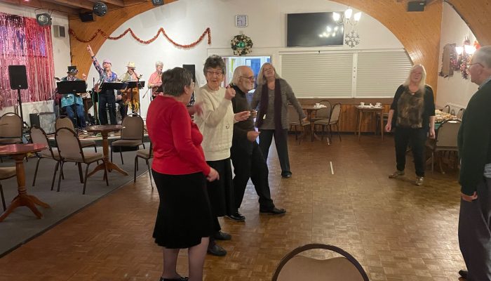 The Shady Ladies Band is enjoyed JUST FRIENDS BEXHILL members at their Tea Party on 6th December 2023.