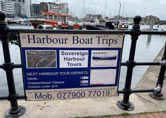 JF members enjoying the Boat Trip in Eastbourne Sovereign Harbour on 11th July 2023.